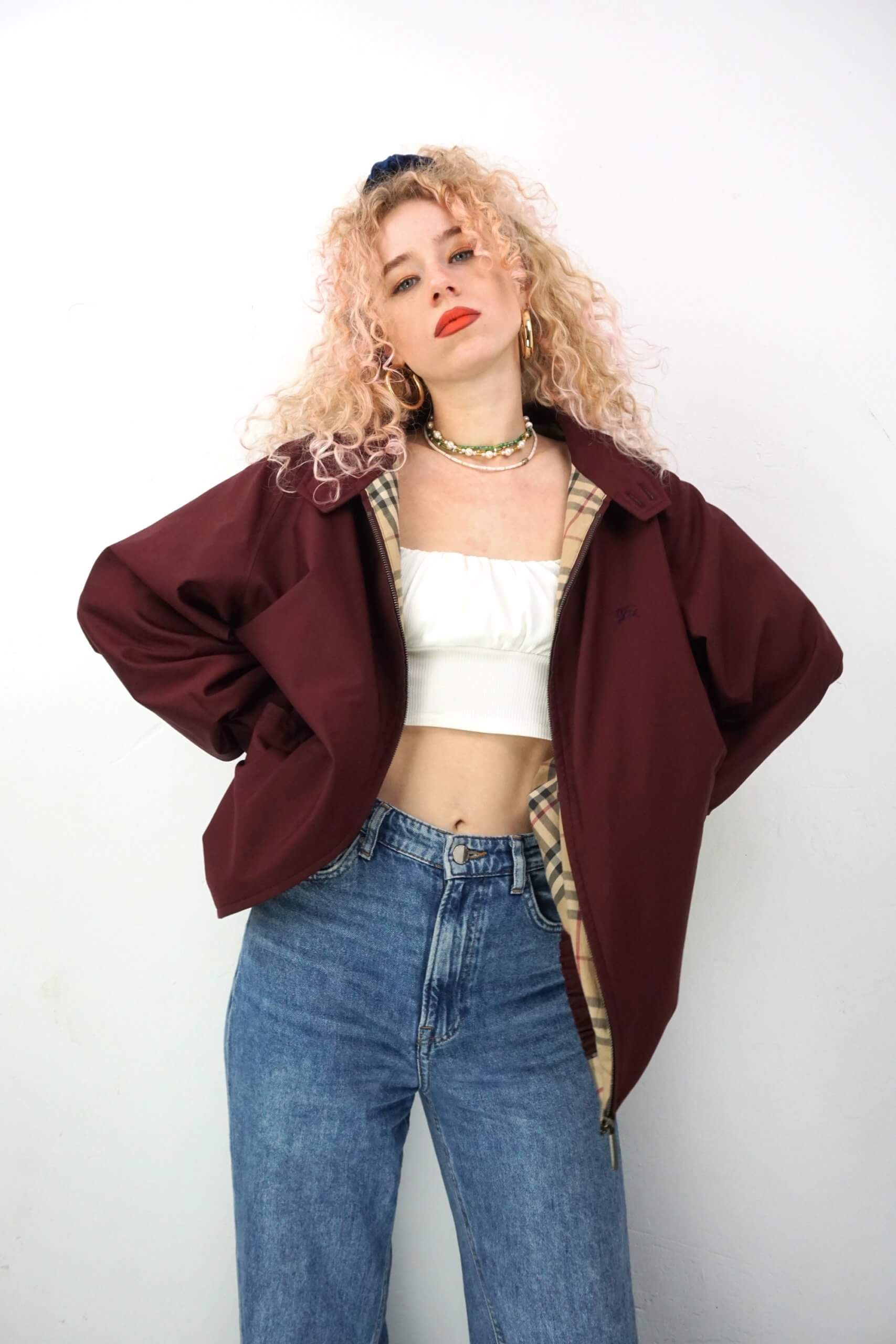VTG Burberry Harrington Jacket -M/L – Vintage Vibes Market